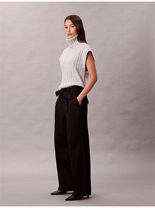 cotto twill belted trouser CALVIN KLEIN JEANS | LV044D639GUB1